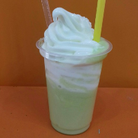 آب طالبی بستنی  با بستنی دستگاهی